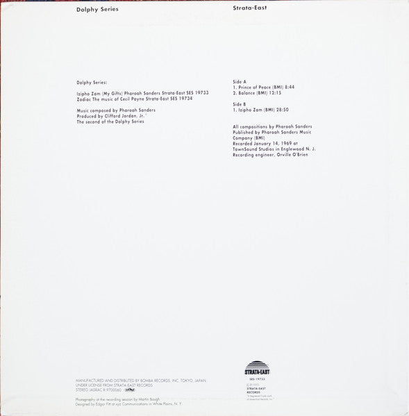 Pharoah Sanders - Izipho Zam (My Gifts) - 1997