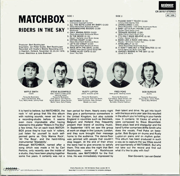 Matchbox - Riders In The Sky - 1978