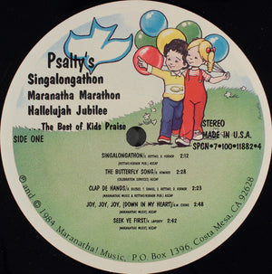 Psalty - Psalty's Singalongathon Maranatha Marathon Hallelujah Jubilee ...The Best Of Kids Praise - 1984