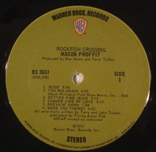 Mason Proffit - Rockfish Crossing - 1972