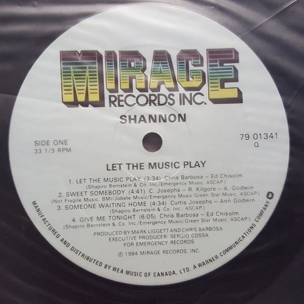 Shannon - Let The Music Play - 1984