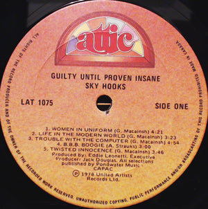 Skyhooks - Guilty Until Proven Insane