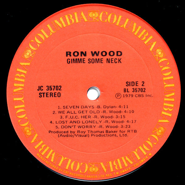 Ron Wood - Gimme Some Neck - 1979