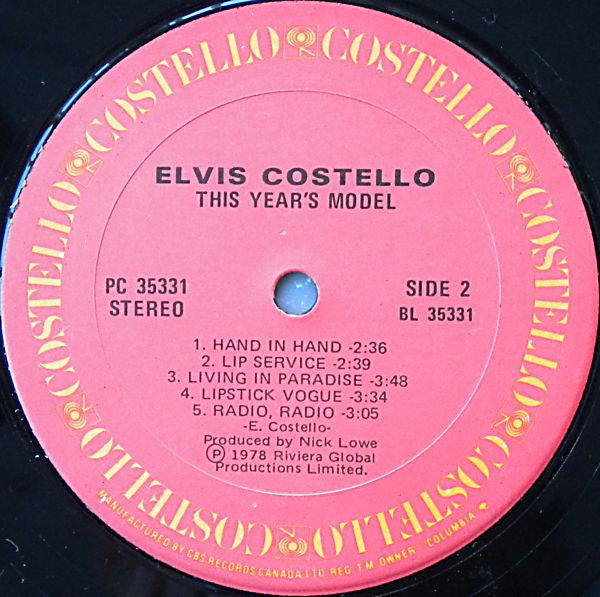 Elvis Costello - This Year's Model - 1978