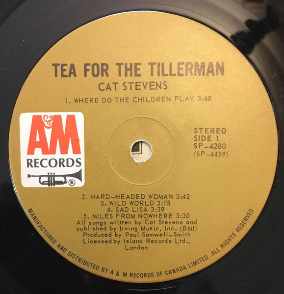 Cat Stevens - Tea For The Tillerman Vinyl Record