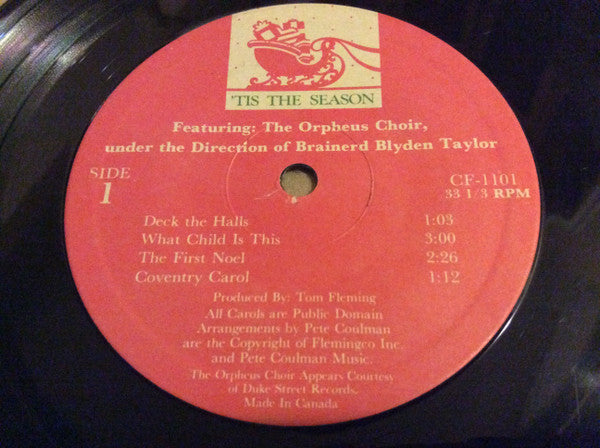 Orpheus Choir Under The Direction Of Brainerd Blyden-Taylor - 'Tis The Season -