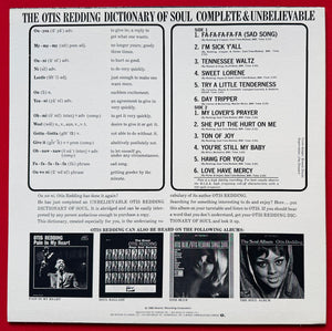 Otis Redding - The Otis Redding Dictionary Of Soul - Complete & Unbelievable -
