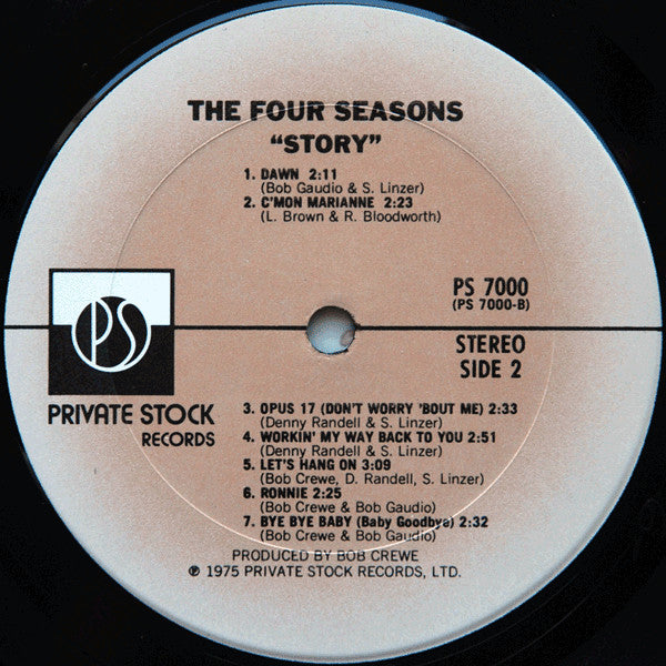 Four Seasons, The - The Four Seasons Story - 1975