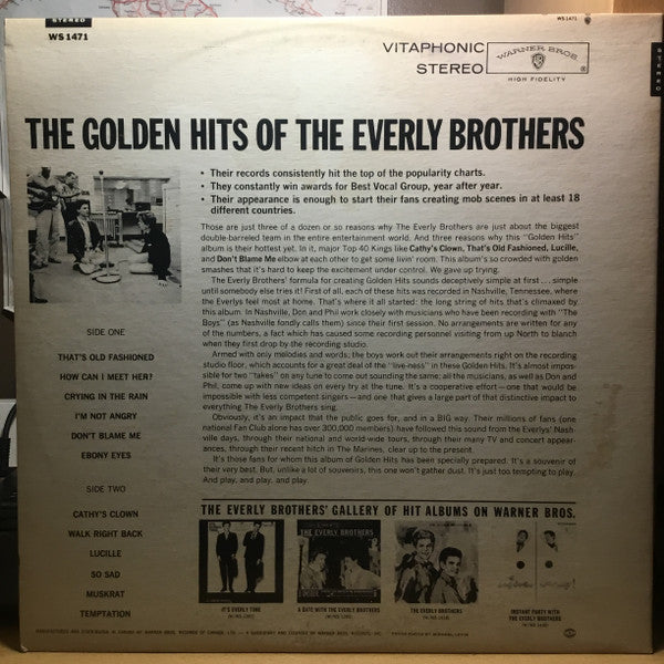 Everly Brothers - The Golden Hits Of - 1962