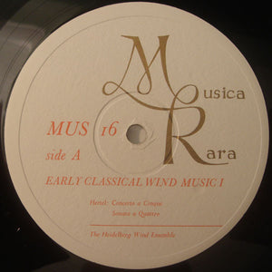Heidelberg Wind Ensemble, The - Early Classical Wind Music I - 1967