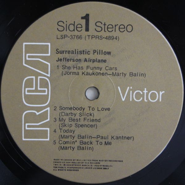 Jefferson Airplane - Surrealistic Pillow Vinyl Record