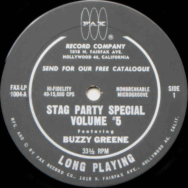 Buzzy Greene - Stories For Sex-Minded Males