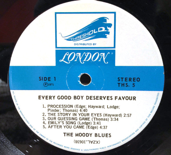 Moody Blues, The - Every Good Boy Deserves Favour - 1971