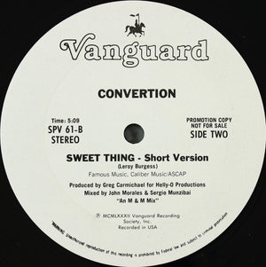 Convertion - Sweet Thing - 1982