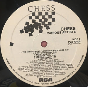Benny Andersson, Tim Rice, Björn Ulvaeus - Chess - 1984