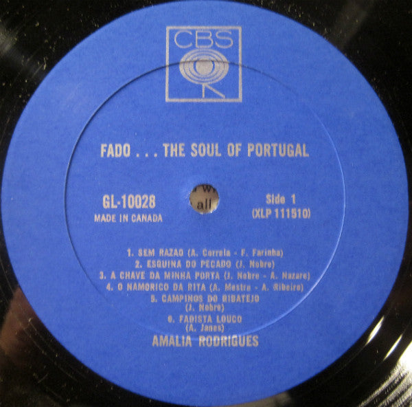 Amália Rodrigues - Fado...The Soul Of Portugal -