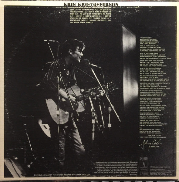 Kris Kristofferson - Kristofferson