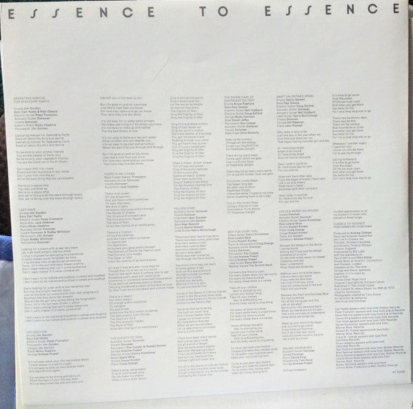 Donovan - Essence To Essence - 1973