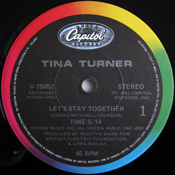 Tina Turner - Let's Stay Together - 1983