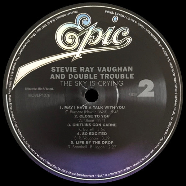 Stevie Ray Vaughan & Double Trouble - The Sky Is Crying - 2015