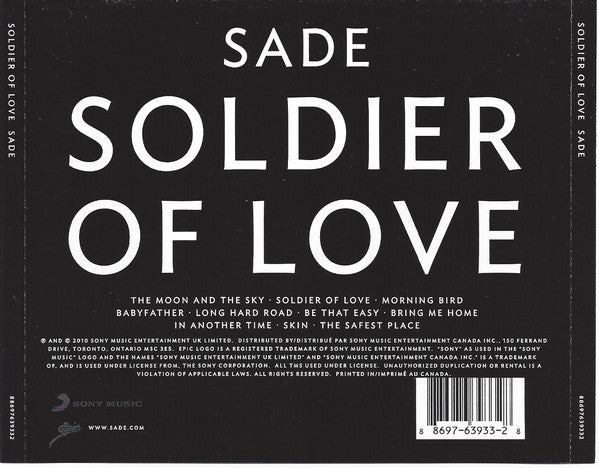 Sade - Soldier Of Love (CD) - 2010