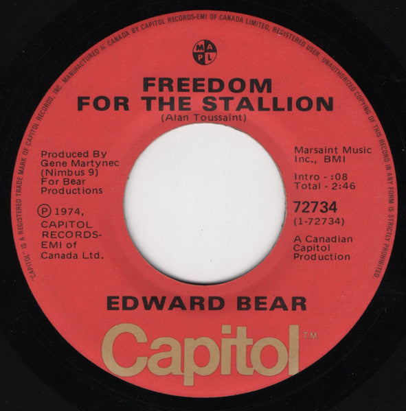 Edward Bear - Freedom For The Stallion - 1974