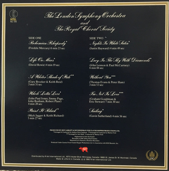 London Symphony Orchestra And Royal Choral Society, The - Classic Rock - 1980