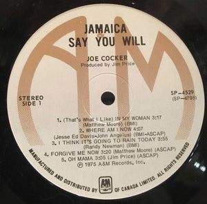 Joe Cocker - Jamaica Say You Will - 1975