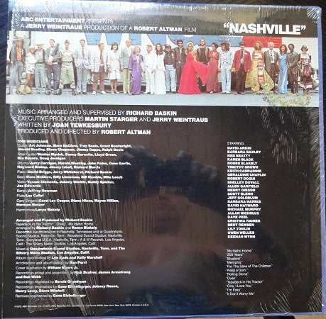 Various - Nashville - Original Motion Picture Soundtrack Vinyl Record