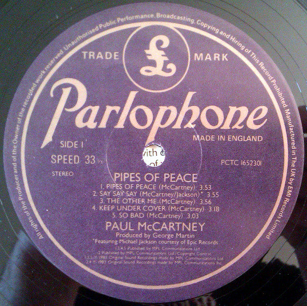 Paul McCartney - Pipes Of Peace