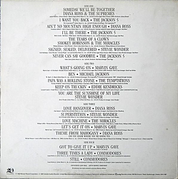 Various - 20/20 Twenty No.1 Hits From Twenty Years At Motown