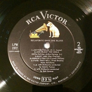 Harry Belafonte - Belafonte Sings The Blues Vinyl Record