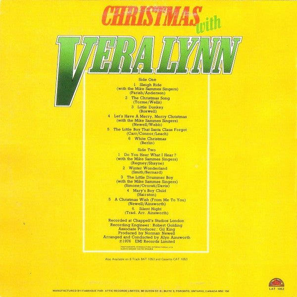 Vera Lynn - Christmas With Vera Lynn - 1976