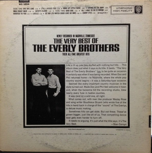 Everly Brothers - The Very Best Of The Everly Brothers -