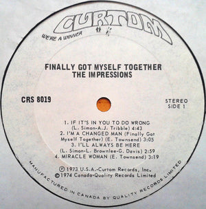 The Impressions - Finally Got Myself Together
