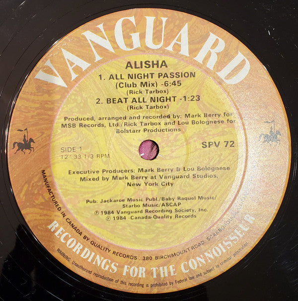 Alisha - All Night Passion