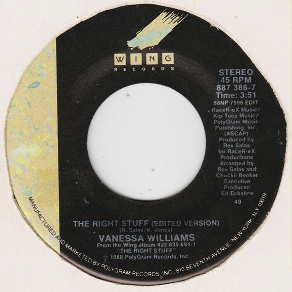 Vanessa Williams - The Right Stuff - 1988