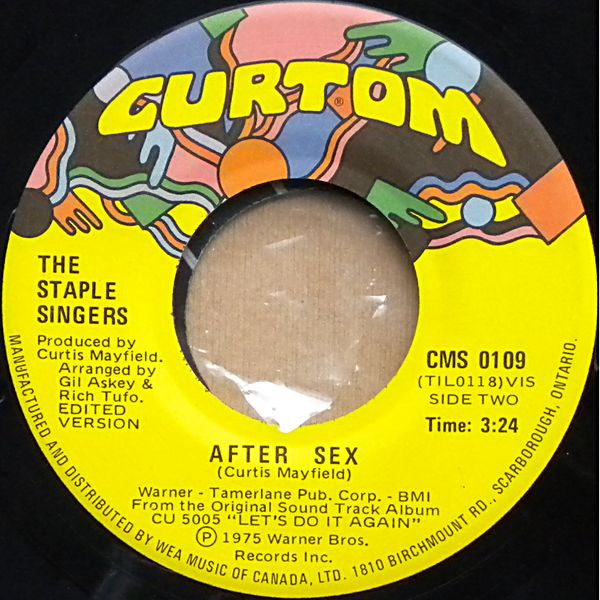 Staple Singers, The - Let's Do It Again / After Sex - 1975