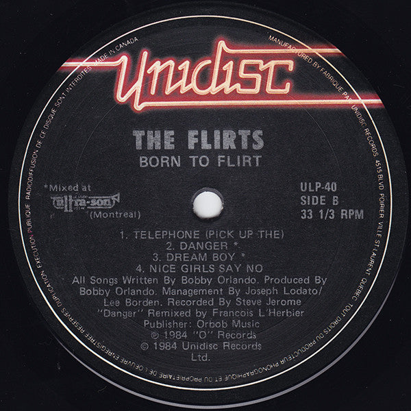Flirts, The - Born To Flirt - 1984