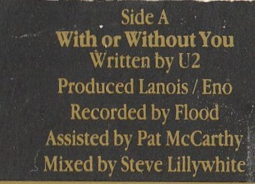 U2 - With Or Without You - 1987
