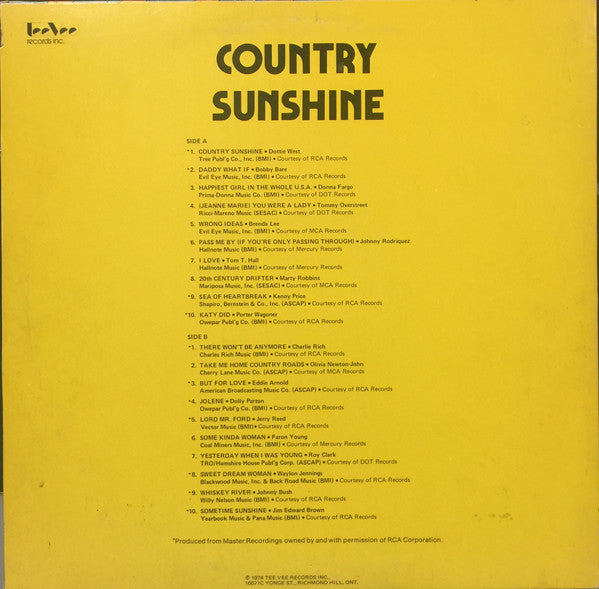 Various - Country Sunshine