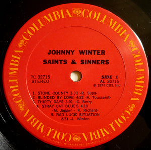 Johnny Winter - Saints & Sinners - 1974