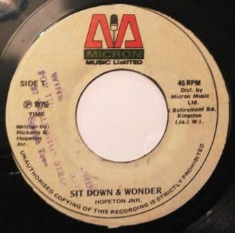 Hopeton Junior - Sit Down & Wonder - 1975