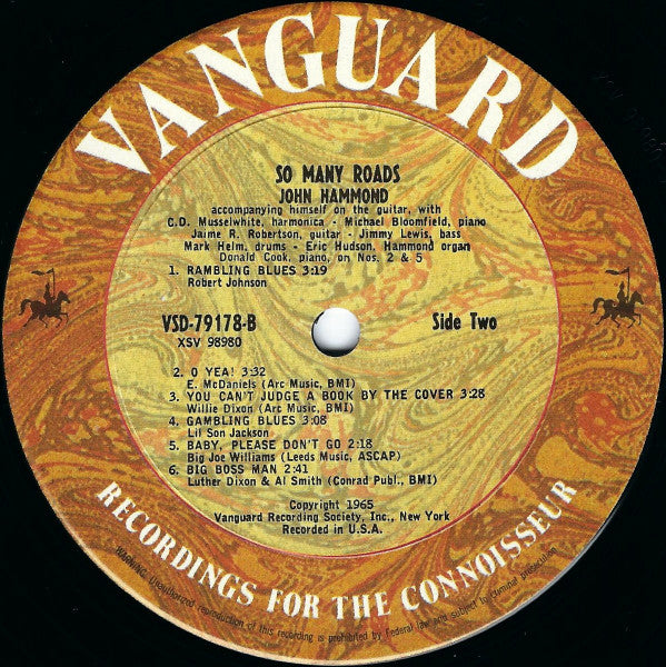 John Paul Hammond - So Many Roads -