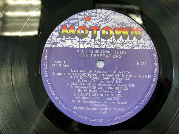 Temptations, The - All The Million Sellers - 1982