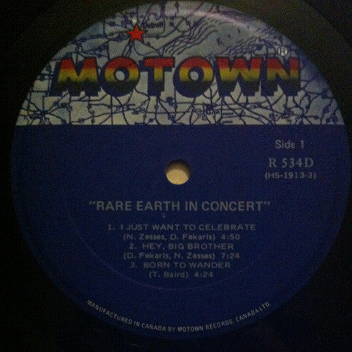 Rare Earth - Rare Earth In Concert - 1975