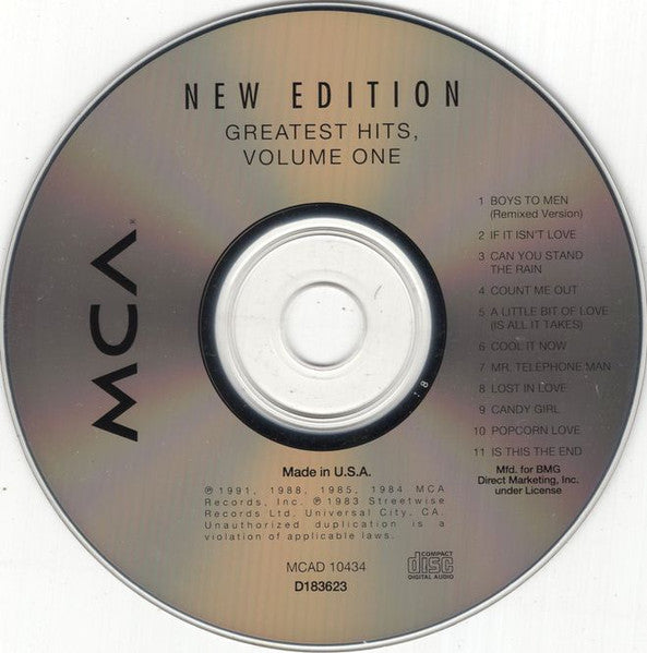 New Edition - Greatest Hits, Volume 1 (CD) - 1991
