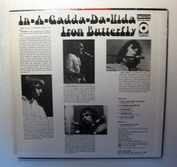 Iron Butterfly - In-A-Gadda-Da-Vida Vinyl Record