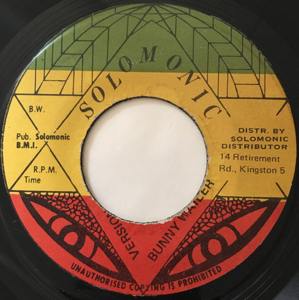 Bunny Wailer - Galong So - 1981