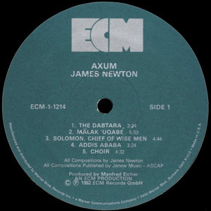 James Newton  - Axum Vinyl Record